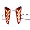 A58X-LED Rear Bumper Reflectors Fog Light Brake Tail Light Lamps For Toyota CHR CH-R 2017- Accessories