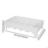 Refrigerator Egg Holder Dispenser Countertop Kitchen Storage Tray Space Saving Portable