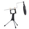 Wired Condenser Microphone Audio 3.5mm Studio Mic Vocal Recording KTV Karaoke Mic with Stand for PC Phone