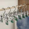 30pcs Double Clip Clothes Drying Hanger 360° Rotatable Storage Clips Pants Hanger  Laundry Hanger