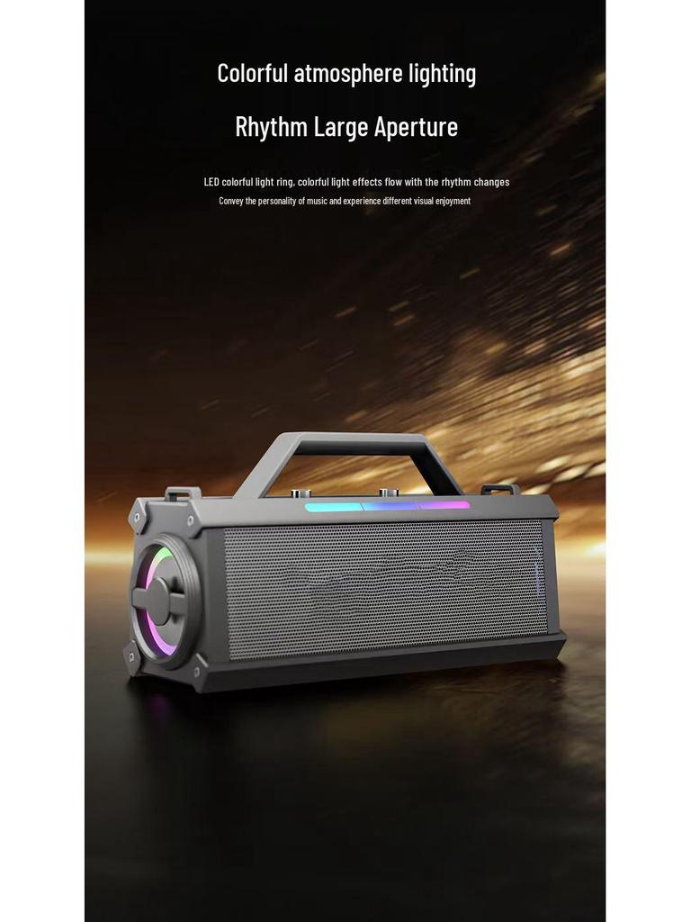 Uzun Pil Ömrüne Sahip A22 Yüksek Güçlü 60W Taşınabilir Bluetooth Karaoke Hoparlörü