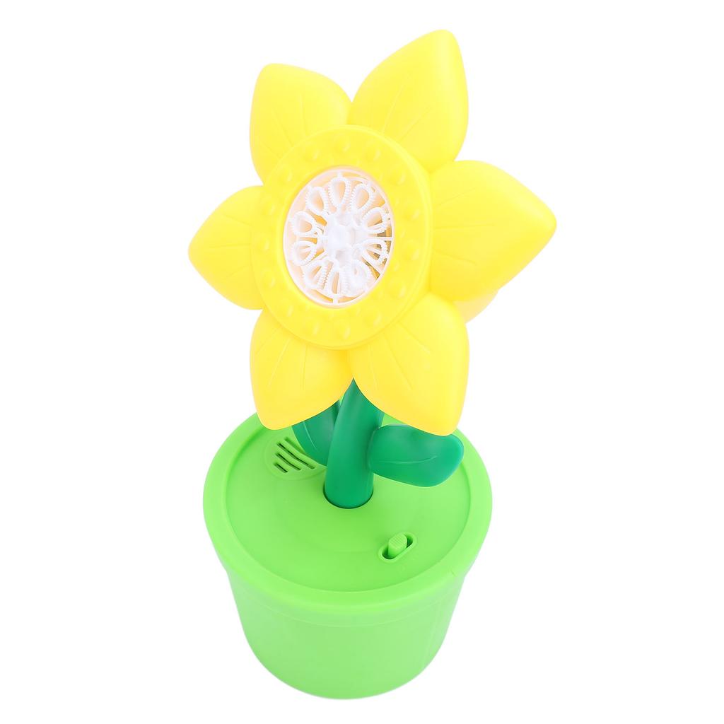 Bubble Machine with LED Light and Music Sunflower Electric Bubble Maker Battery Powered Bubble Blowe