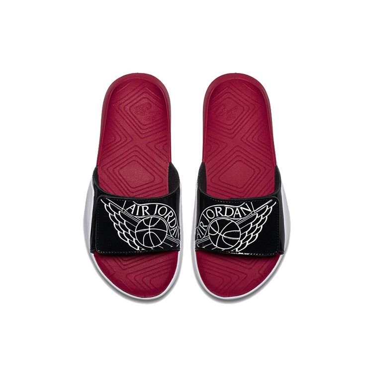 Klapki Air Jordan Hydro 7 Czarne Czerwone Białe AA2516-001