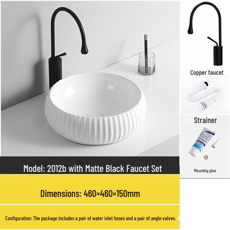 Tengxiang Ceramic Sink: White Floor-Standing Luxury Basin with Cabinet for Bathroom or Balcony