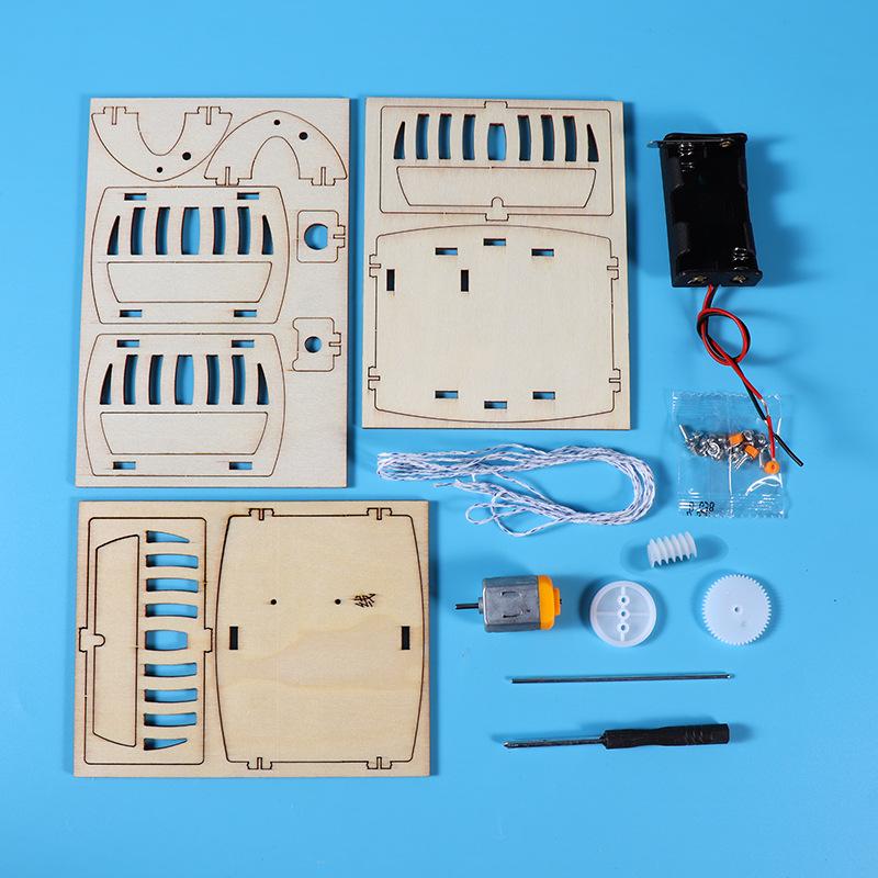 DIY Electric Cable Car Model Kit for Students