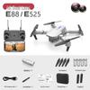 E88pro Folding Drone: HD Dual-Camera, Fixed Height, 4-Axis Remote Control Aircraft (Model E525)