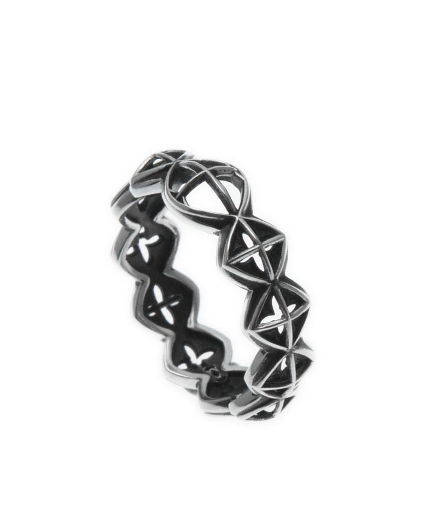 Vivus Gotica Edge Antique Silver Ring
