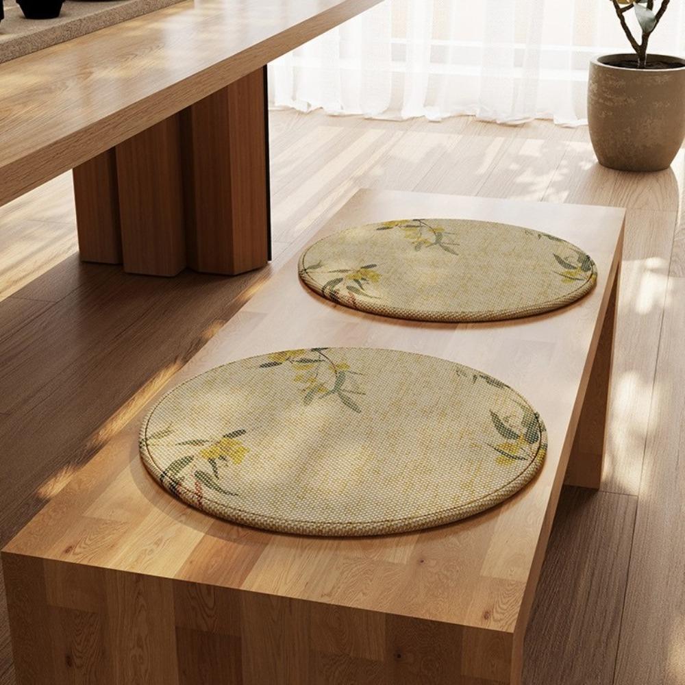 Chinese Style Tatami Mat Thickened Chair Cushion Removable Chair Mat Restaurant
