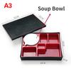 1Pieces Food Storage Box Japanese Bento Box Compartment Business Lunch Box Worker Lunch Tray Outdoor Tableware
