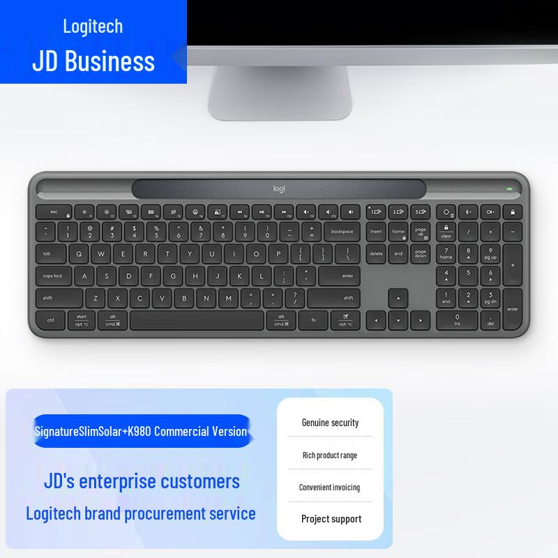 

Logitech K980 Full-Size Solar Wireless Multi-Device Keyboard