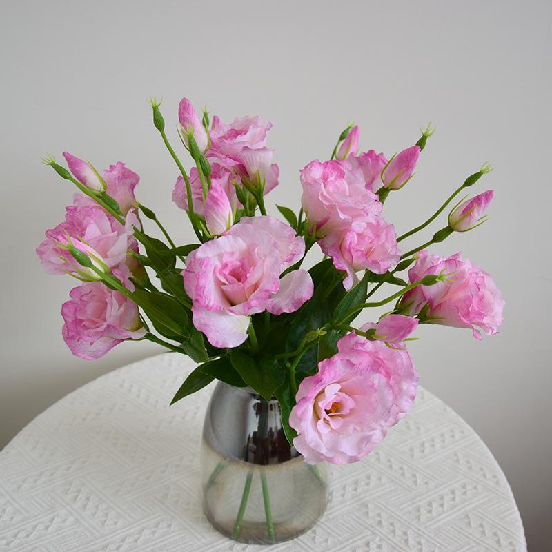 Silk Eustoma: Elegant Artificial Flowers for Home, Dining, and Wedding Décor