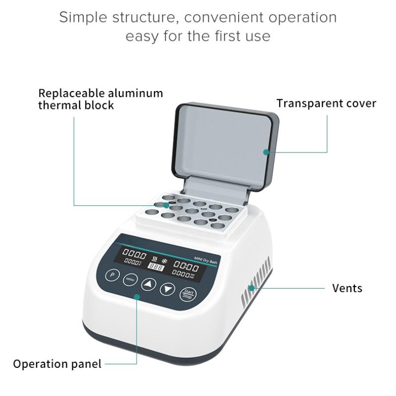 Intelligent Mini Dry Bath Incubator Laboratory Constant Temperature Heater Incubation Shaker With Heating Block