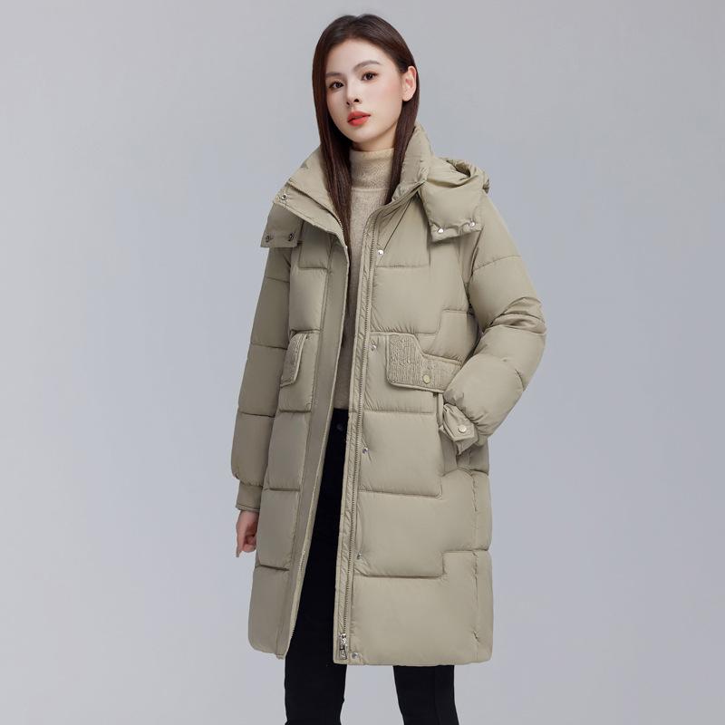 Cotton women's mid-length model 2025 winter new Korean version loose plus size thickened warm bread jacket cotton jacket