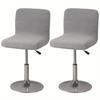 Solid Color Jacquard Bar Chair Covers Stretch Short Back Stool Seat Slipcovers Dining Small Size Chair Case Banquet Party