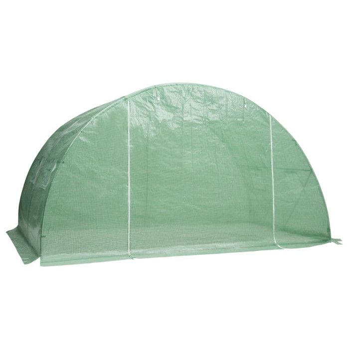 VidaXL Serre Abri Plantes Serre à Fleurs Serre à Plantes Légumes Jardin Résistant Durable Extérieur 8 m² Vert 2x4x2 m 48159
