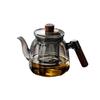 High-Temperature Resistant Glass Teapot for Boiling Water and Brewing Tea with Special Tea Separation Feature.