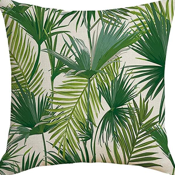 Plant and Flower Pillowcase American Pastoral Linen Pillowcase Cushion Cover Home Sofa Car