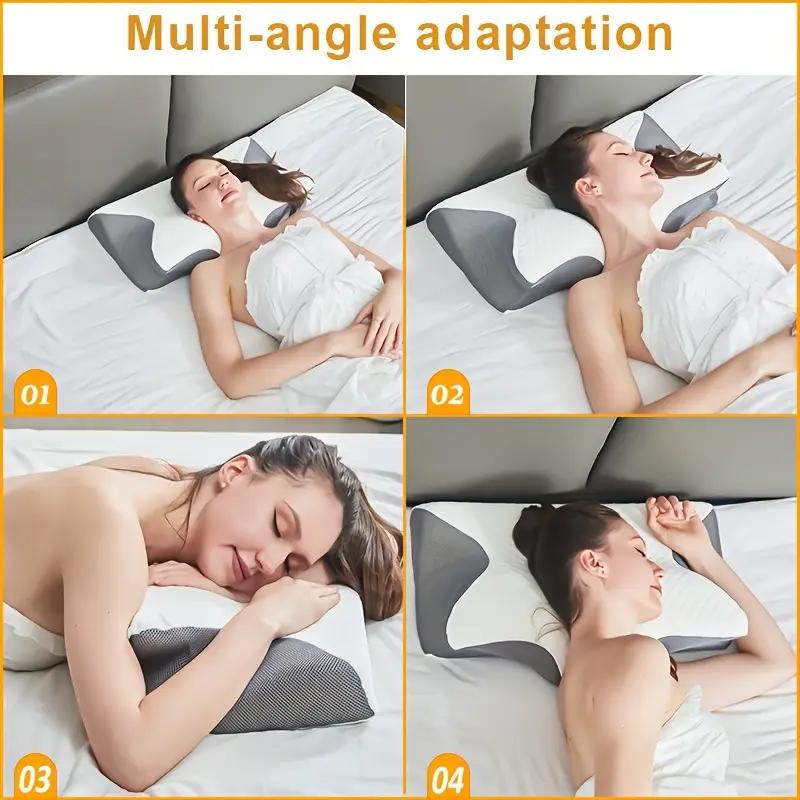 Rebound Memory Foam Butterfly Pillow Breathable Neck Protection Special-shaped Memory Pillow Sleeping Cervical Pillow Bone Correction Pillow