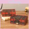 Retro Wooden Organizer Box With Lock For Desk Accessories Gift For Teens