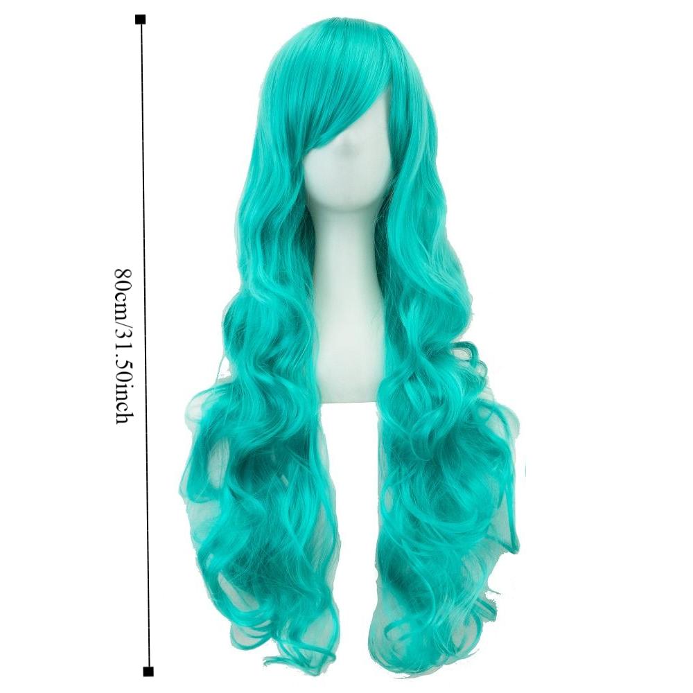 Peluca de Pelo Sintético Largo en Capas Resistente al Calor para Cosplay de Anime Halloween para Mujeres