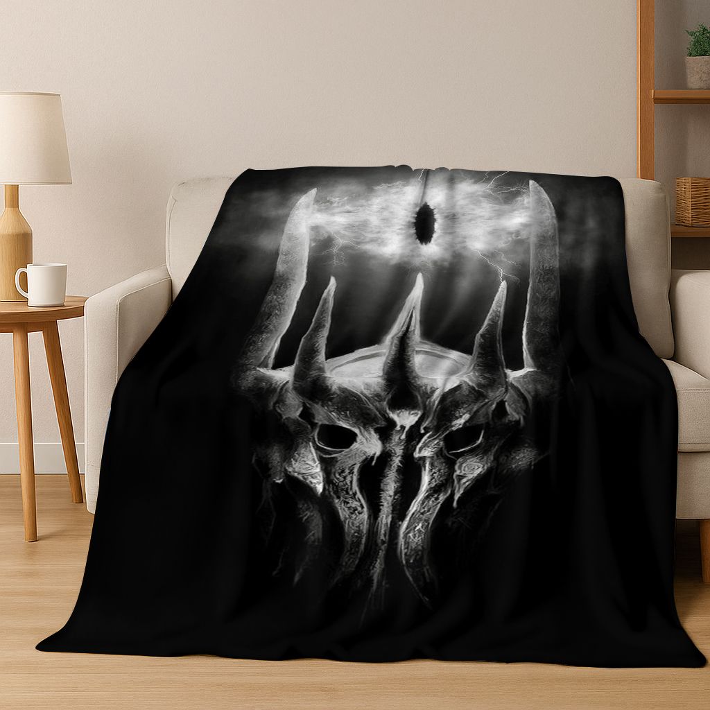 Classics L-Lord of The Rings H-Hobbit Movie Flannel Blanket,Warm and Cozy Soft Throw Blanket for Home Bedroom Bed Sofa Cover Kid