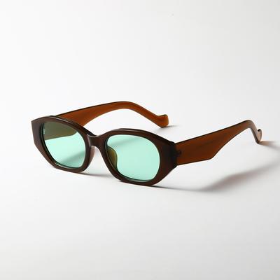 Oval Large Frame Glasses Men'S Macaron Color Niche Retro Sunglasses Women Ins Street Sunglasses Men