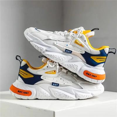 Fashion Fashion Men's Sneakers Mesh Breathable Casual Shoes Designer Platform Running Shoes Outdoor Basketball Shoes for Men Tenis 2024