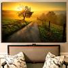 Beautiful Sunset Scenery Painting Print On Waterproof Canvas Large Size Wall Art Pictures For Living Room Drop Shipping