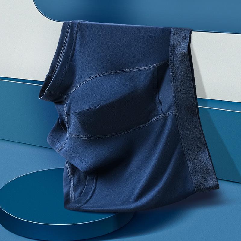 Men's Breathable Boxer Briefs - Solid Color, Youth Style, Gun-Type Separation