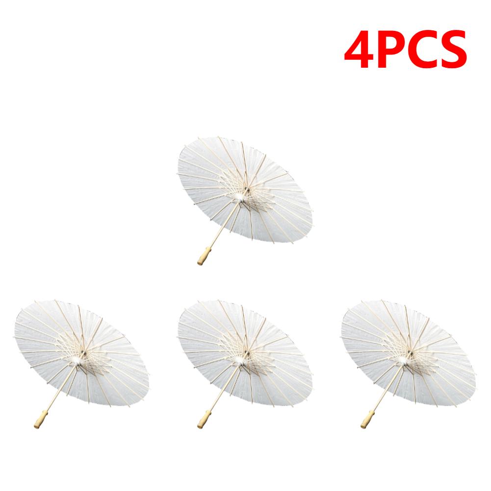 2-10PCS Parasol Umbrellas for Wedding Photography Props 60cm DIY White Paper Umbrella Summer Party Beach Baby Shower Decor