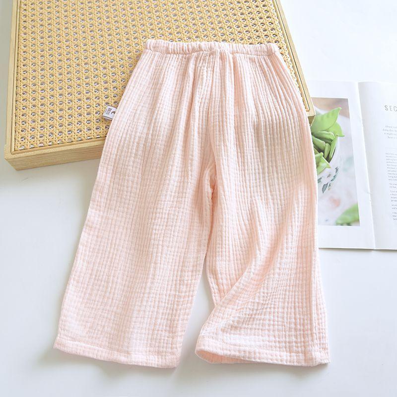 New Children's Summer Thin Cotton Gauze Sleeping Pants Children's Pants Home Mosquito Repellent Pants