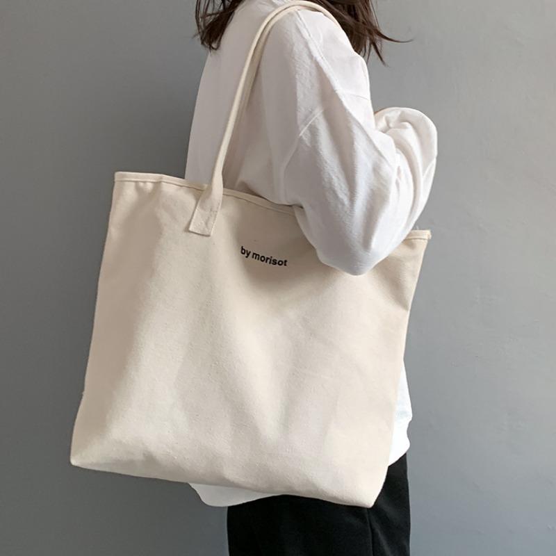 Large Capacity Canvas Bag Sports Shoulder Bag Simple Versatile Large Bag