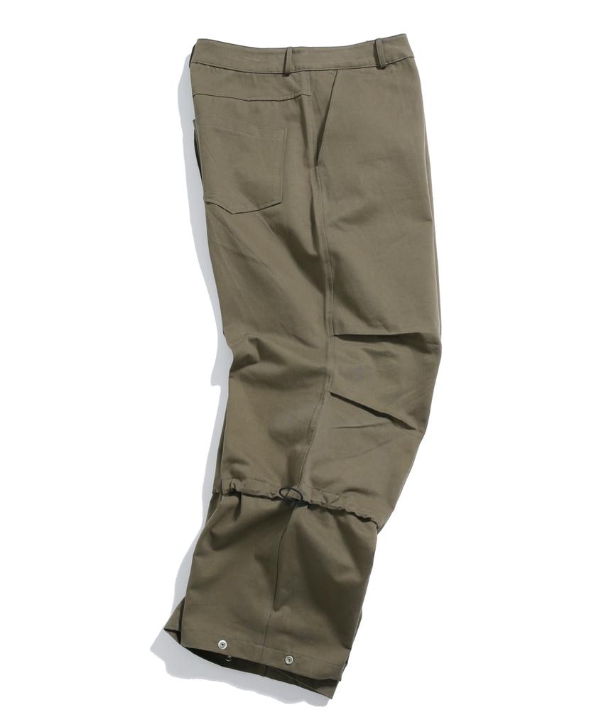 Bipitudiseuodeo Dual Tuck String Pants Khaki