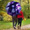 1pc WitchcraftCosmic Themed Umbrella, 8 Rib Frame,Automatic Opening 3 Fold Umbrella, Lightweight and Durable Couple Umbrella-013