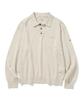 UNIFORM BRIDGE Pocket Polo Knit Oatmeal
