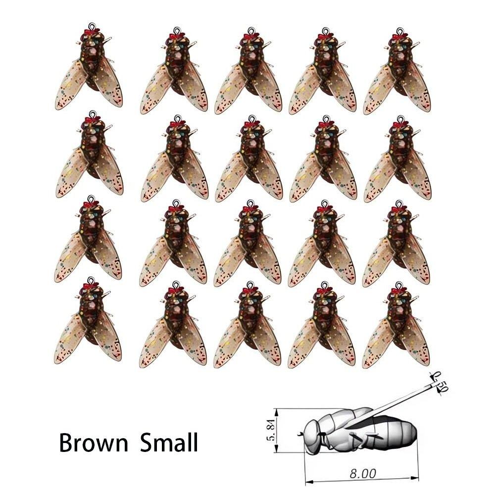 

Набор из 20 шт. приманок для нахлыстовой рыбалки, биомиметические приманки для нахлыстовой рыбалки, блесны, воблеры, мушки для нахлыстовой рыбалки 8 коричневый