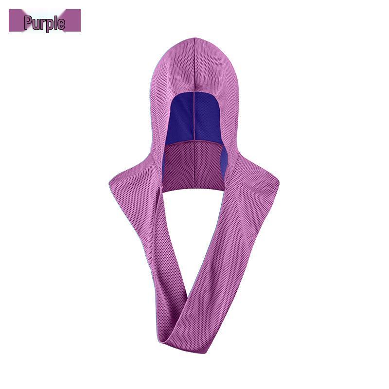 U-Shaped Quick-Drying Cooling Hoodie Towel for Sun Protection: Ideal for Gym, Beach, Camping, and Sports