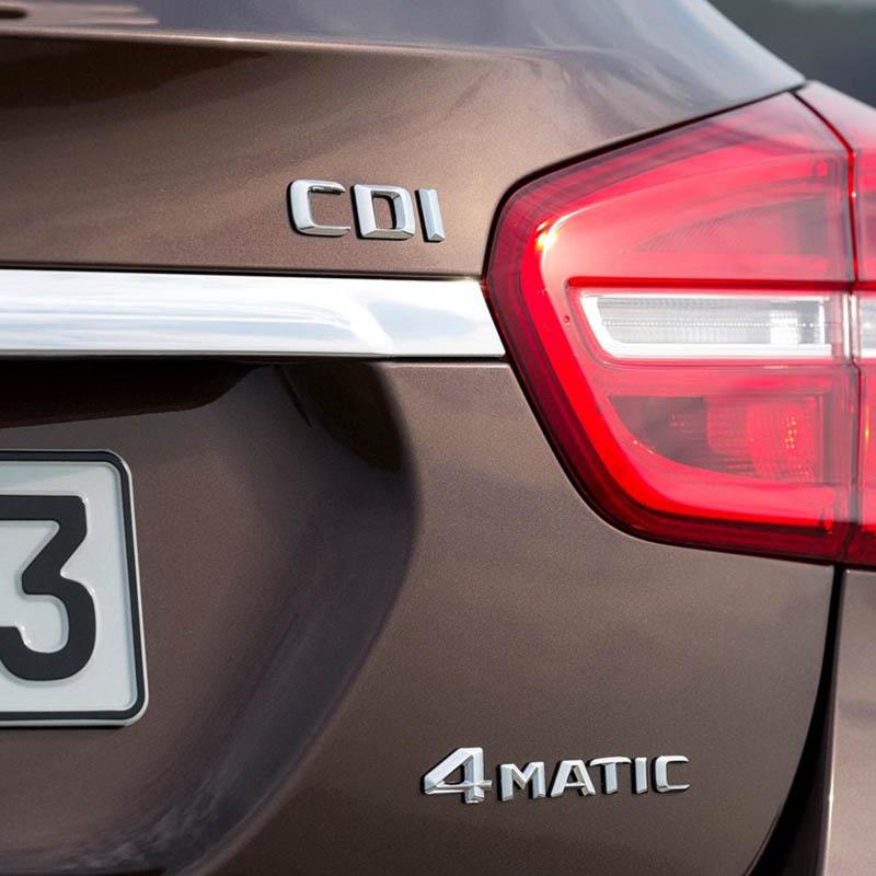 3D ABS Black CDI Logo Letters Car Trunk Badge Sticker For GL ML 320 270 W204 A B C GLK 220 CDI Emblem Accessories