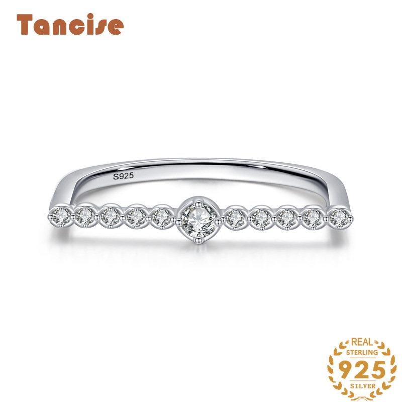  Anel de prata clássico com zircônia tancise joias femininas presente para festa de casamento_voghion.com