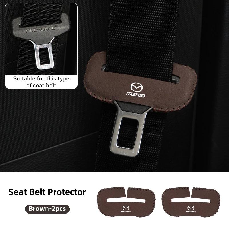 2025 Hot Car Seat Belt Clip Protector Seatbelt Buckle Plug Protective Cover For Mazda 3 6 2 5 Axela Atenza Demio CX3 CX5 MX3 MX5