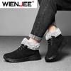 Winter Warm Men Boots New Casual Comfortable Durable Men Hiking Shoes Outdoor Big Size Leather Non-Slip Male High Top Snow Boots