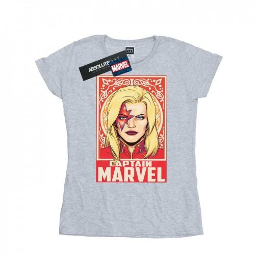 

Marvel Womens/Ladies Captain Marvel Ornament Cotton T-Shirt XXL білий