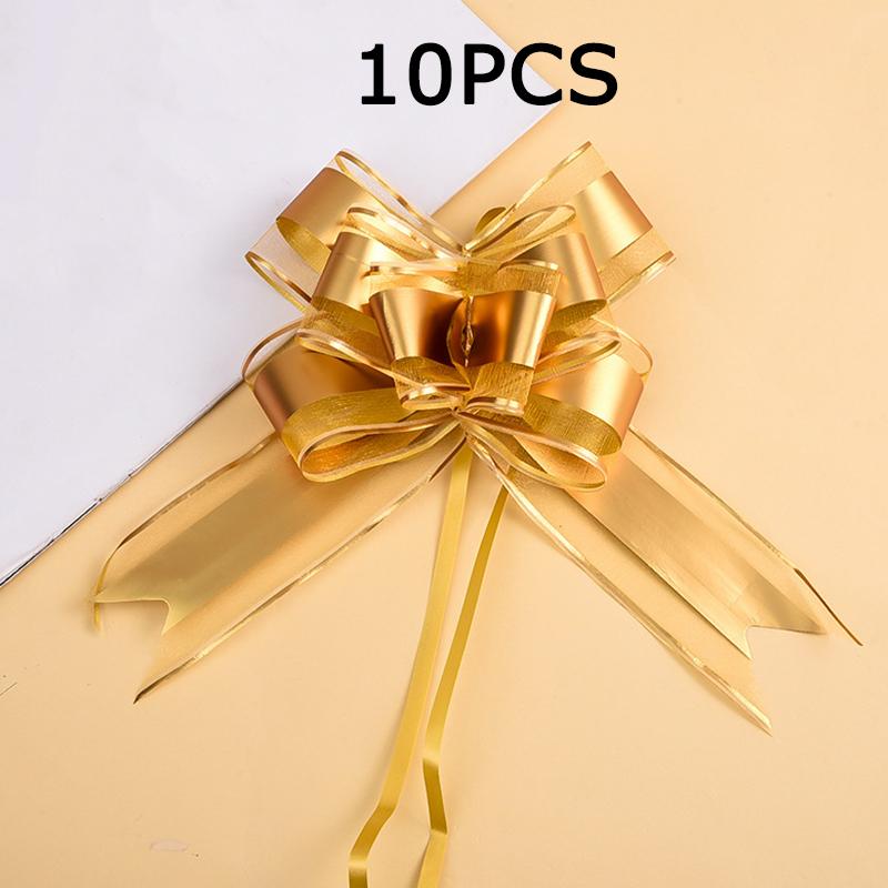 WTEMPO Pull Bow Packaging Bows Multicolor Ribbon Bow for Gift Wrapping Christmas Wedding Baskets Valentine's Day Decoration