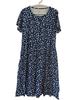 Frauen Lose Sommer Floral Vintage Sexy Rüschen Tasche Kleid