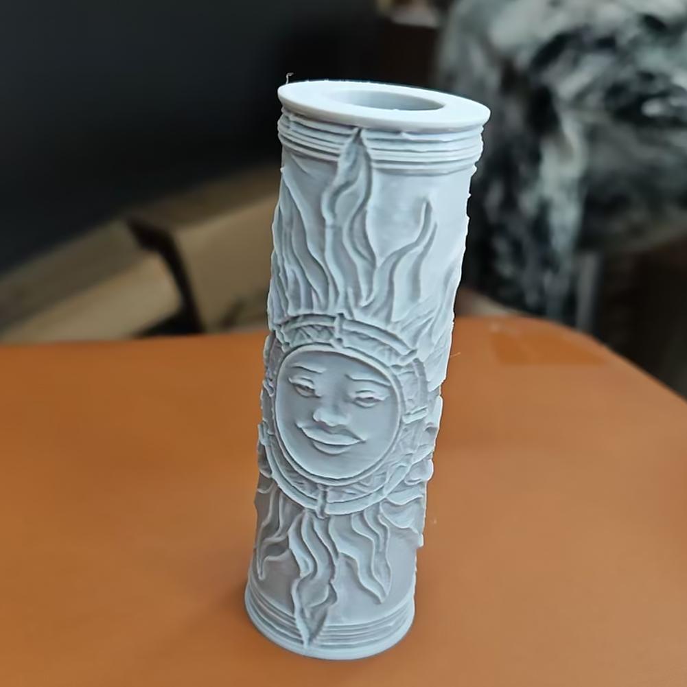 Owl/Sun Clay Modeling Pattern Roller Pottery Texture Roller Polymer Clay Roller for Pottery Ceramics & DIY Handcrafts
