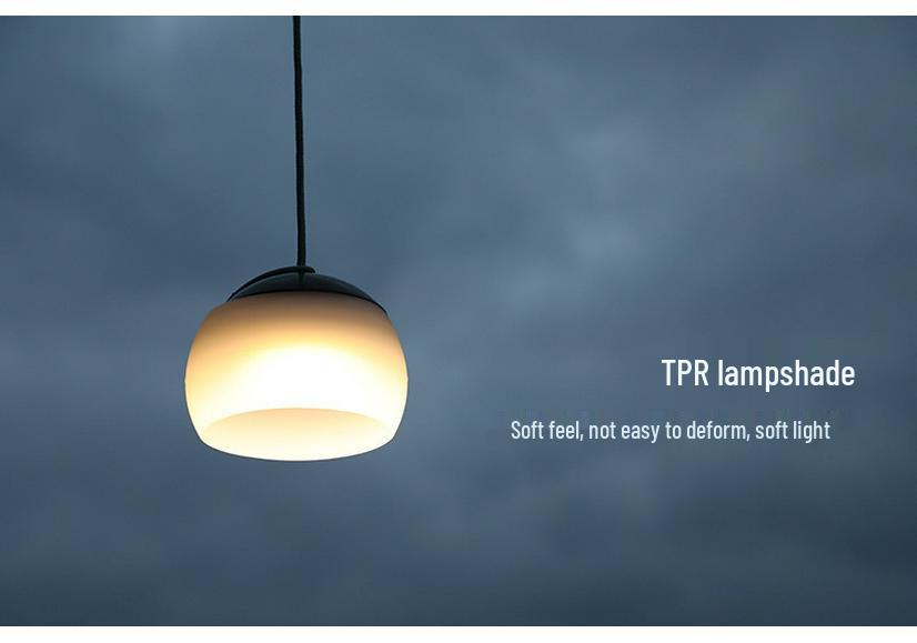 Rechargeable LED Camping Lantern: Waterproof Silicone Hanging Lamp with Cold/Warm Light and Type-C Port