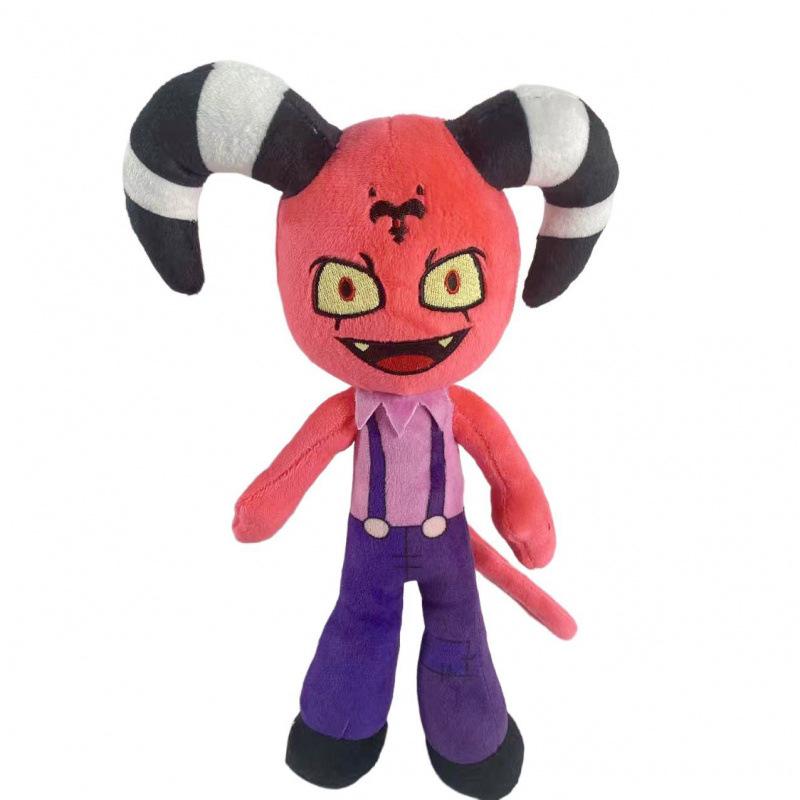 Animation HELLUVA BOSS THE CIRCUS Plush Toy Evil Boss Demon Doll Compared To Prince Leeds