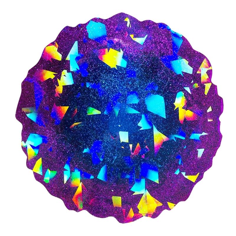 Holographic Mold Irregular Round Tray Silicone Molds DIY Resin Mold Crystal Epoxy Casting Molds Fruit Plate Coaster Mold