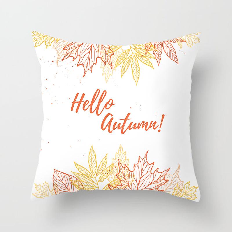 New Autumn Maple Leaf Pillowcase Home Sofa Cushion Pillowcase