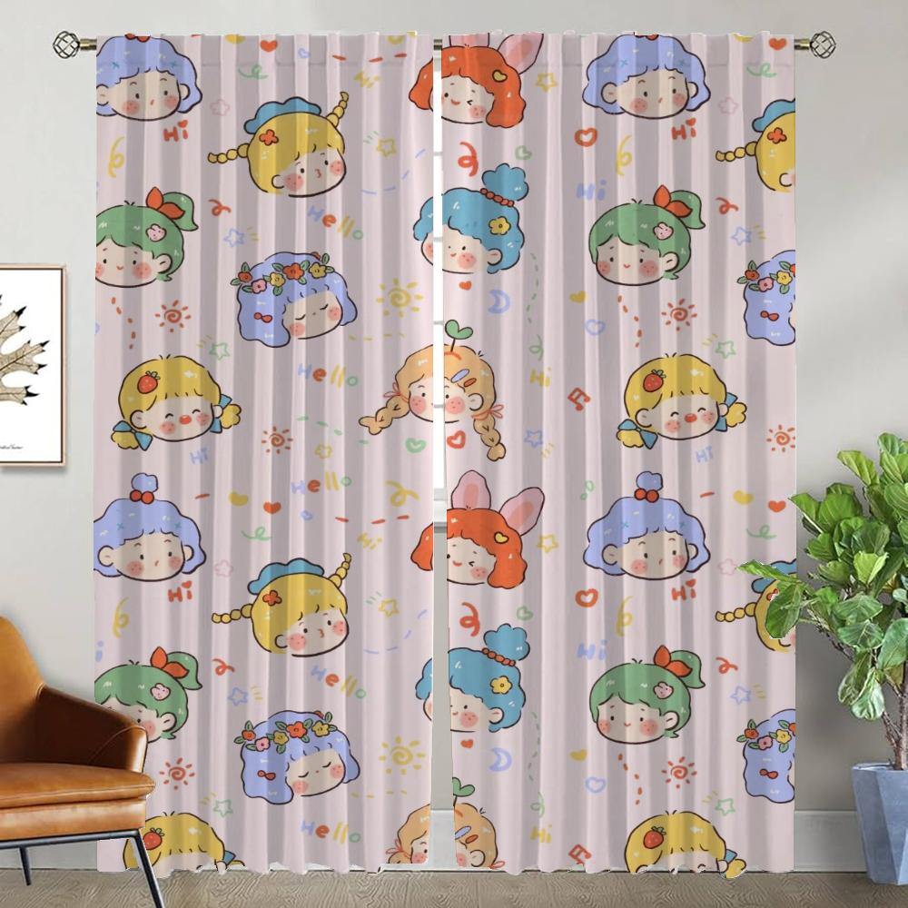 Niedliche Baby Moskitonetze für Wohnzimmer Verdunkelungsvorhang Halloween Dekoration Jalousien Raumteiler Tüll für Schlafzimmer Kamera